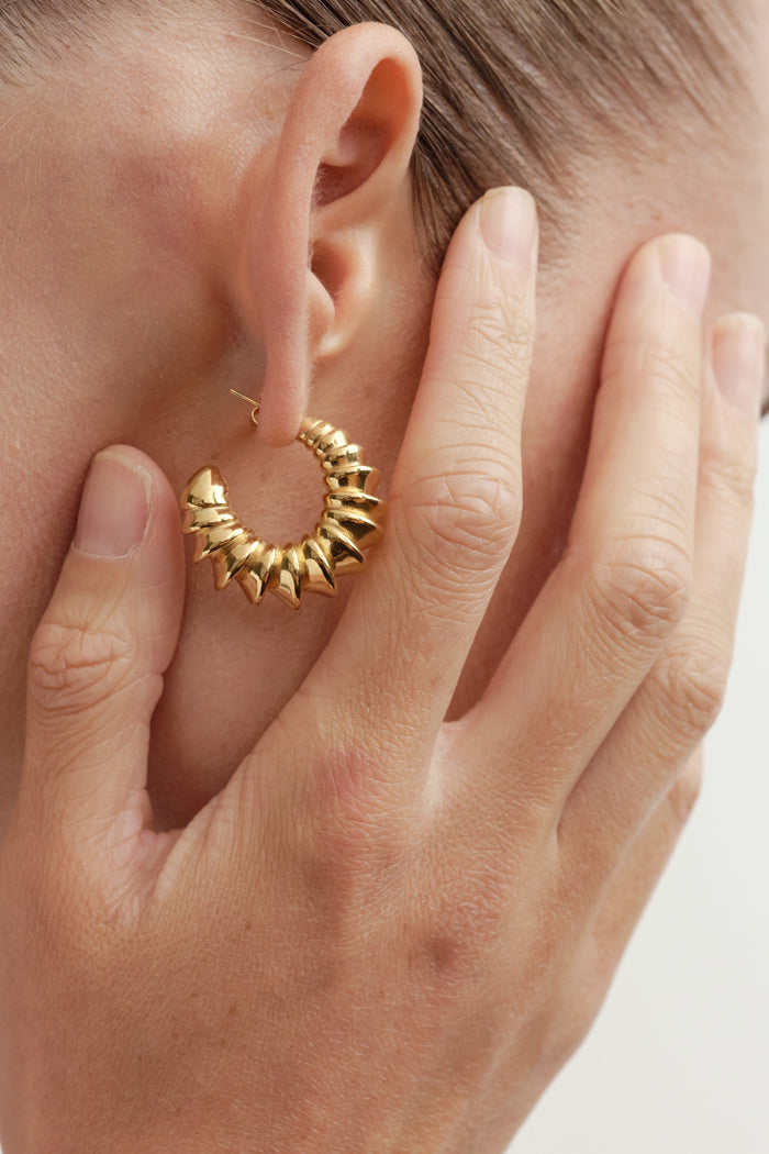Reliquia Jewellery Mari Hoop Earrings (Gold)