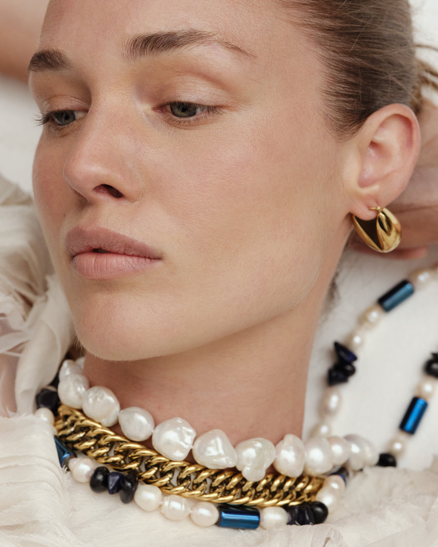 Reliquia Jewellery Keshi Strand Necklace (Pearl)
