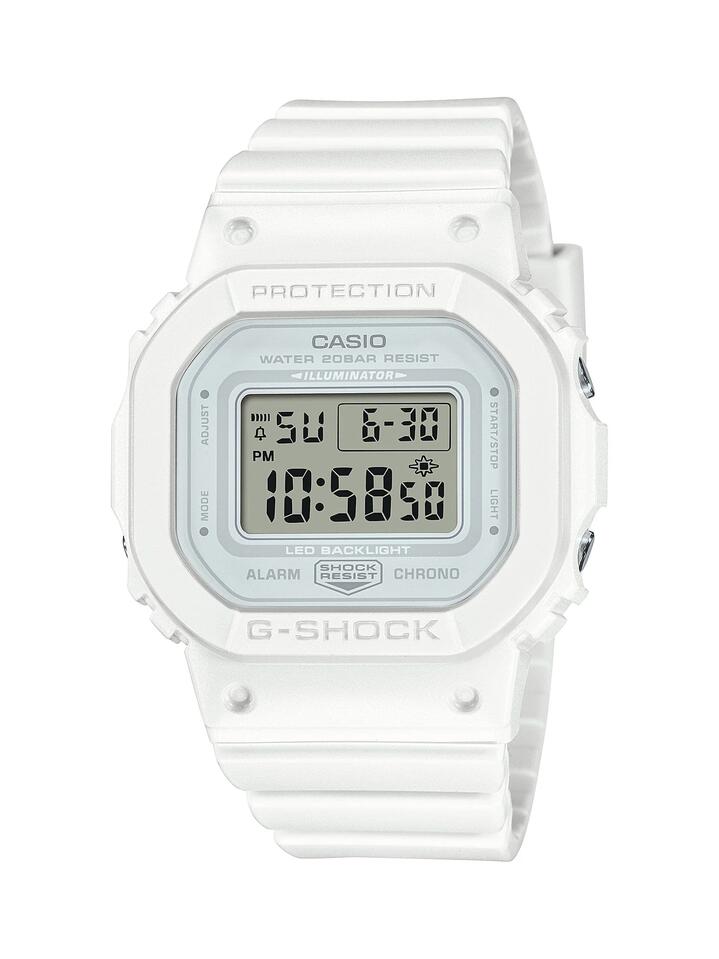 Image of Watches. Product name - Casio G-Shock S Series White Digital Watch GMDS5600BA-7D in colour by brand - Casio G Shock