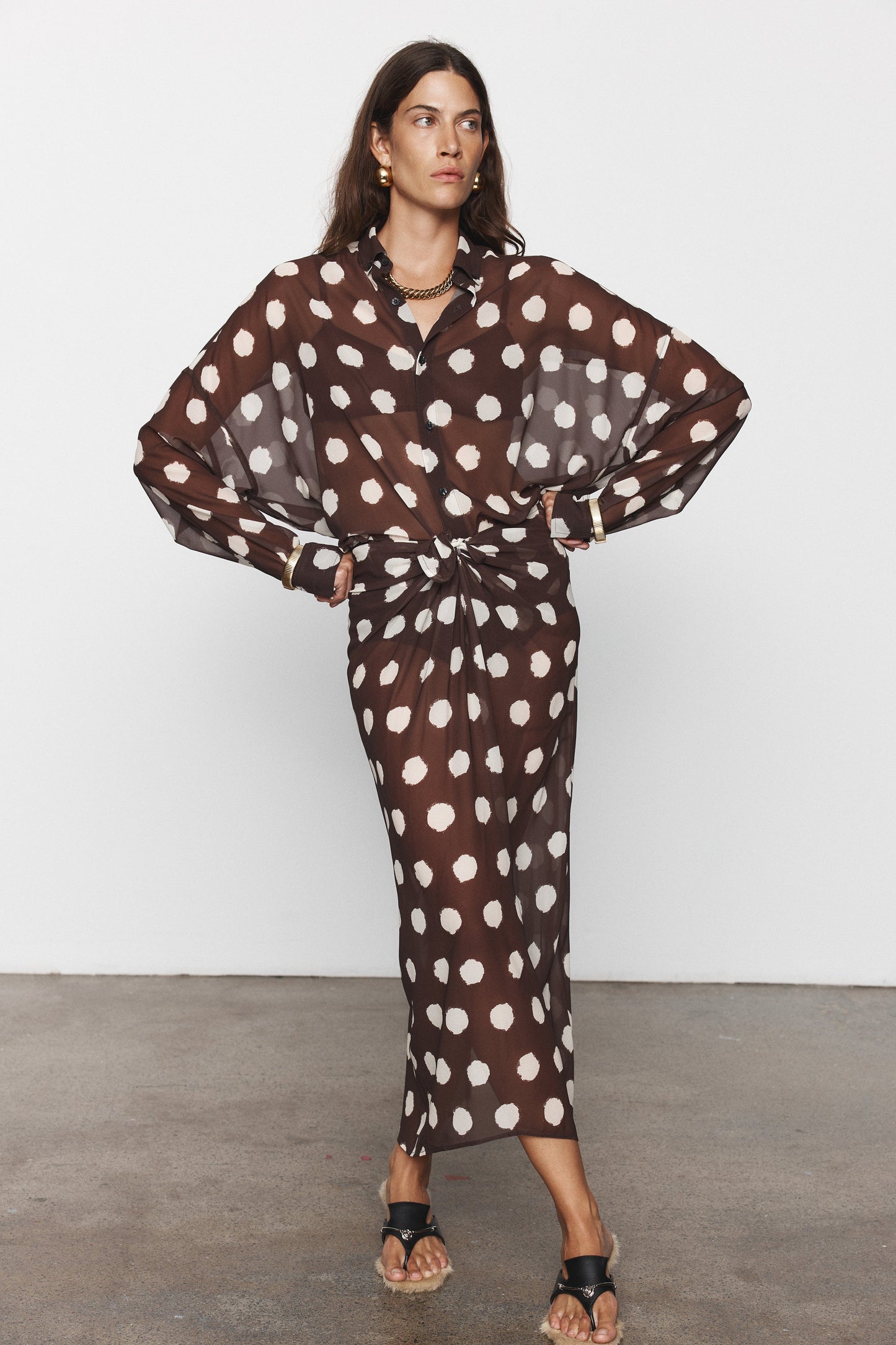Blanca Studio Linnea Shirt (Brown)