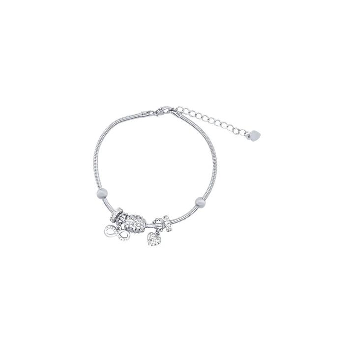 Image of Bracelets. Productname: Charm Bracelet in Sterling Silver in Silver colour by brand - Bevilles