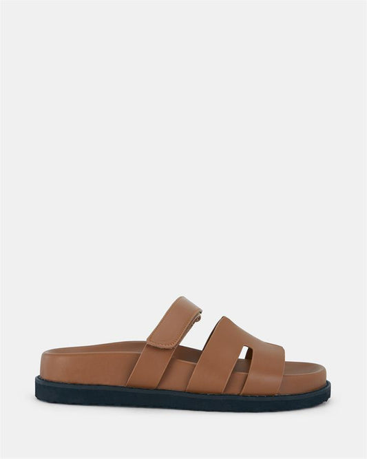 Image of Sandals. Product name - Slothy Women's Thongs CARAMEL Novo Thongs in Caramel colour by brand - NOVO