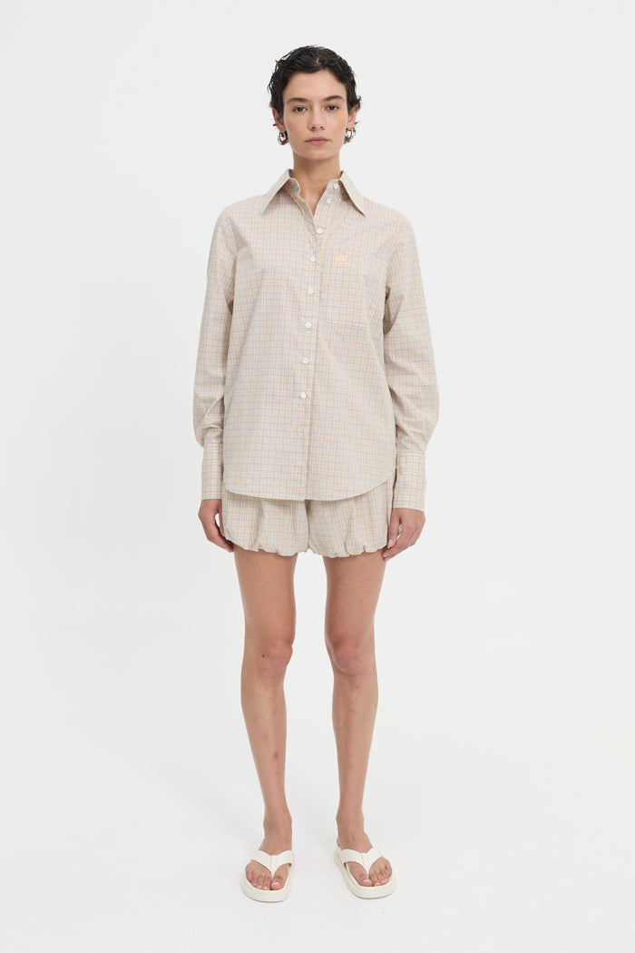 Image of Shirts. Product name - Isley Shirt Cream in Cream colour by brand - Blanca Studio