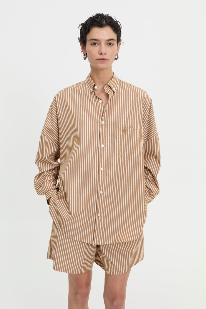 Blanca Studio Nate Shirt (Brown)