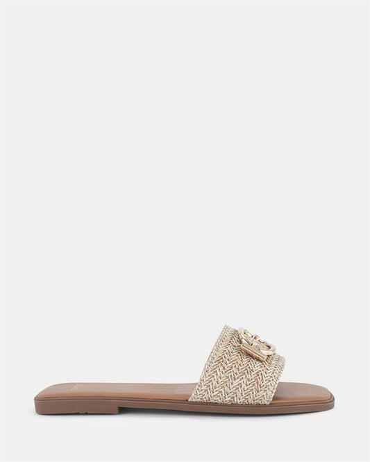 Image of Sandals. Product name - Sonora Women's Thongs RAFFIA Novo Thongs in Raffia colour by brand - NOVO