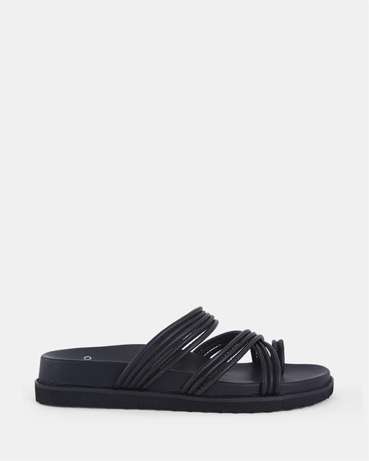 Image of Sandals. Product name - Salice Women's Thongs BLACK Novo Thongs in Black colour by brand - NOVO