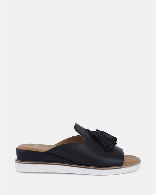 Image of Boots. Product name - Bolly Women's Wedge BLACK Novo Wedges in Black colour by brand - NOVO