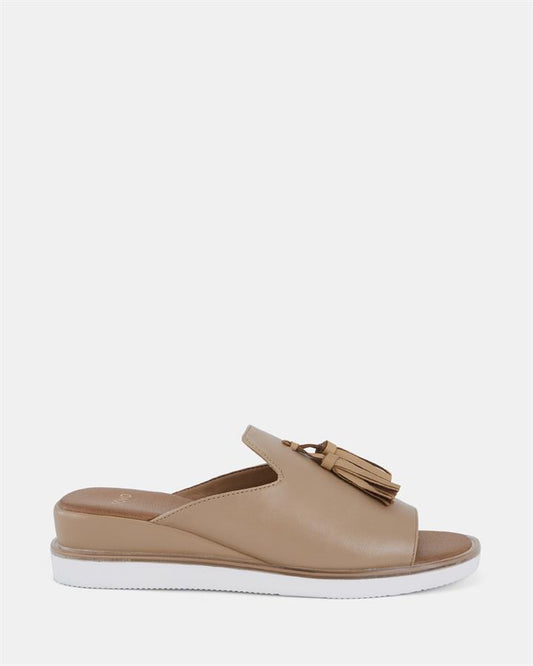 Image of Boots. Product name - Bolly Women's Wedge NUDE Novo Wedges in Nude colour by brand - NOVO