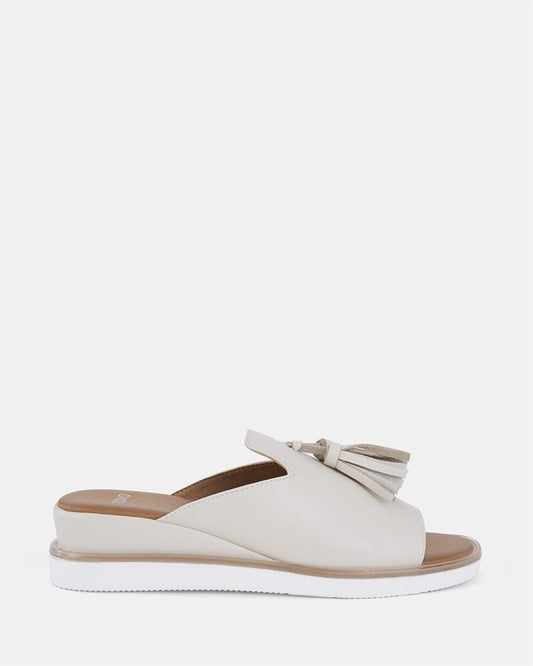 Image of Boots. Product name - Bolly Women's Wedge CREAM Novo Wedges in Cream colour by brand - NOVO