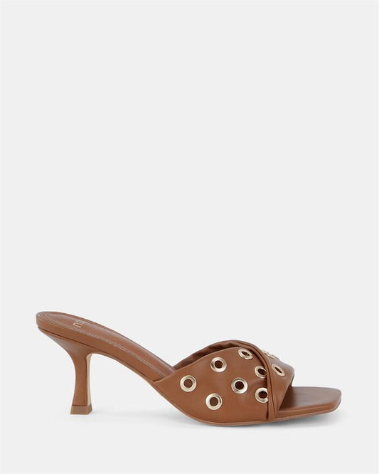 Image of Sandals. Product name - Yara Women's Fast Fashion CARAMEL Novo Sandals in Caramel colour by brand - NOVO