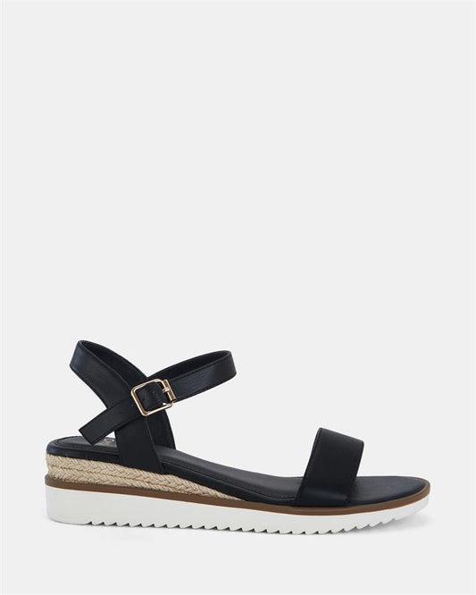 Image of Boots. Product name - Barletta Women's Wedge BLACK Novo Wedges in Black colour by brand - NOVO