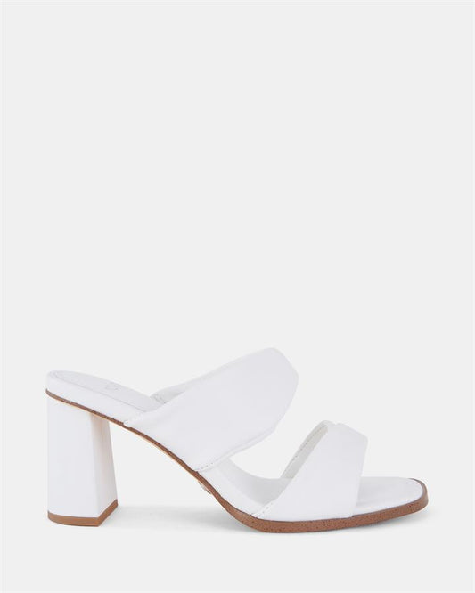 Image of Sandals. Product name - Lesia Women's Strappy High Heel WHITE Novo Sandals in White colour by brand - NOVO