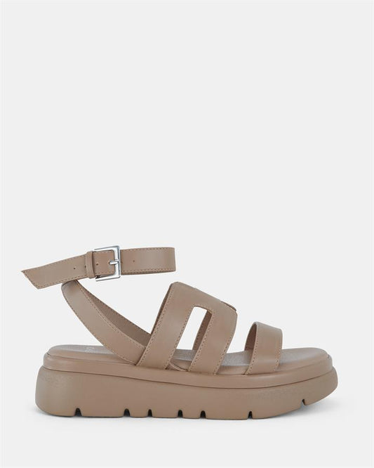 Image of Boots. Product name - Bolzano Women's Wedge TOFFEE Novo Wedges in Toffee colour by brand - NOVO