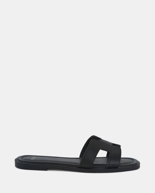 Image of Sandals. Product name - Sachie Women's Thongs BLACK Novo Thongs in Black colour by brand - NOVO