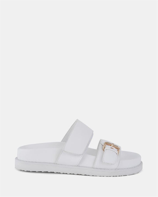 Image of Sandals. Product name - Samassi Women's Thongs WHITE Novo Thongs in White colour by brand - NOVO