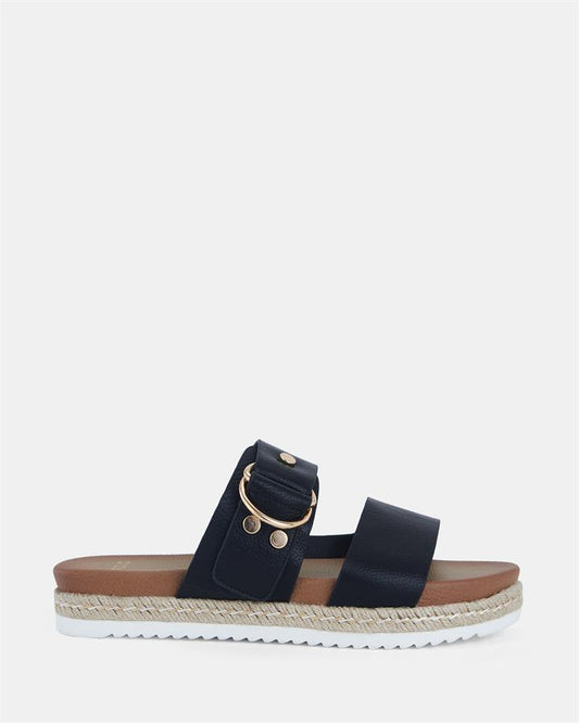 Image of Sandals. Product name - Sezzadio Women's Thongs BLACK Novo Thongs in Black colour by brand - NOVO