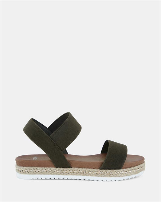 Image of Boots. Product name - Bologna Women's Wedge KHAKI Novo Wedges in Khaki colour by brand - NOVO