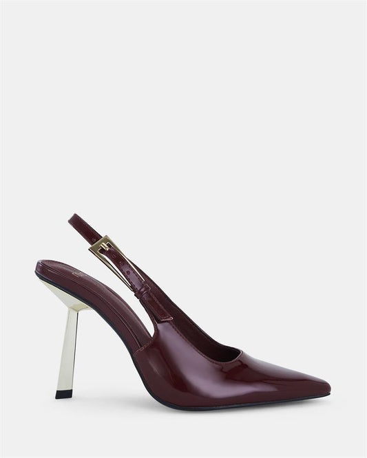 Image of Sandals. Product name - Zooming Women's Fast Fashion WINE Novo Sandals in Wine colour by brand - NOVO