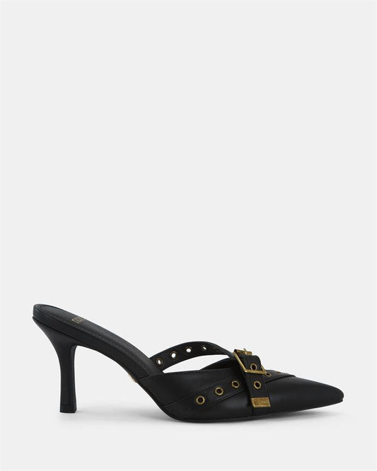 Image of Shoes. Product name - Isorella Women's Court High Heel BLACK Novo Court in Black colour by brand - NOVO