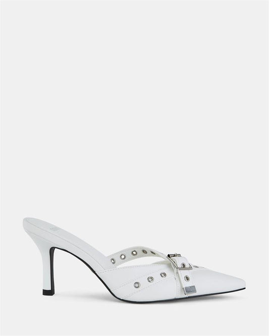 Image of Shoes. Product name - Isorella Women's Court High Heel WHITE Novo Court in White colour by brand - NOVO
