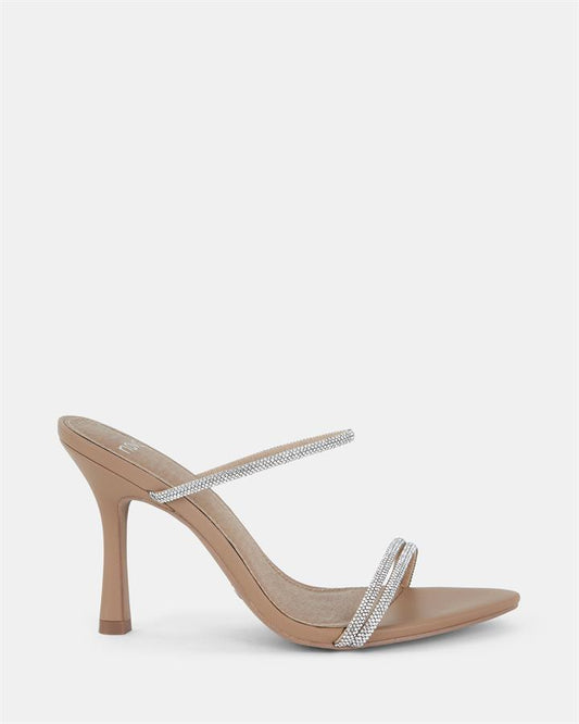 Image of Heels. Product name - Prato Women's Evening Shoes CAMEL Novo Evening in Camel colour by brand - NOVO