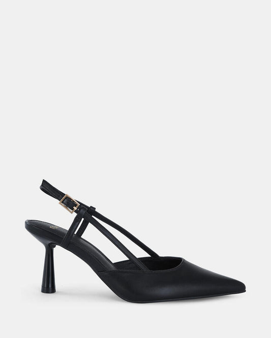 Image of Shoes. Product name - Isnello Women's Court High Heel BLACK Novo Court in Black colour by brand - NOVO