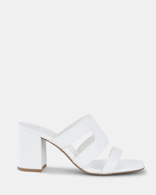 Image of Sandals. Product name - Freddy Women's Peep Toe WHITE Novo Sandals in White colour by brand - NOVO