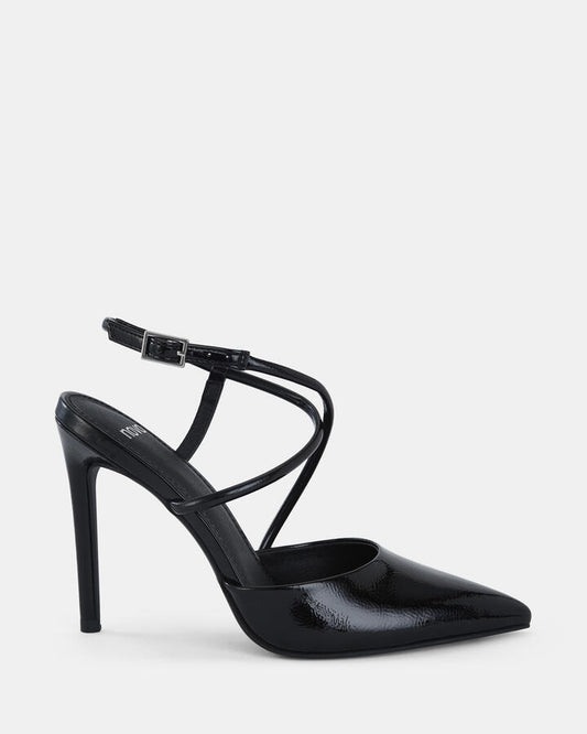 Image of Shoes. Product name - Izano Women's Court High Heel BLACK Novo Court in Black colour by brand - NOVO