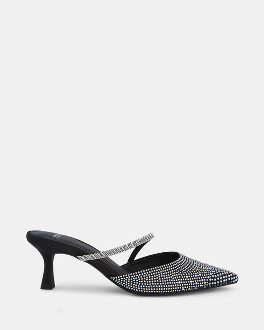Image of Heels. Product name - Padua Women's Evening Shoes BLACK Novo Evening in Black colour by brand - NOVO