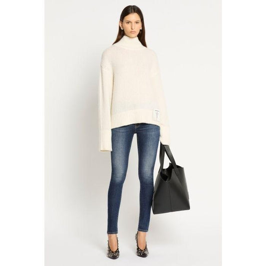 Image of a model wearing Denim. Productname: Maeve Jean in Indigo colour by brand - sass and bide