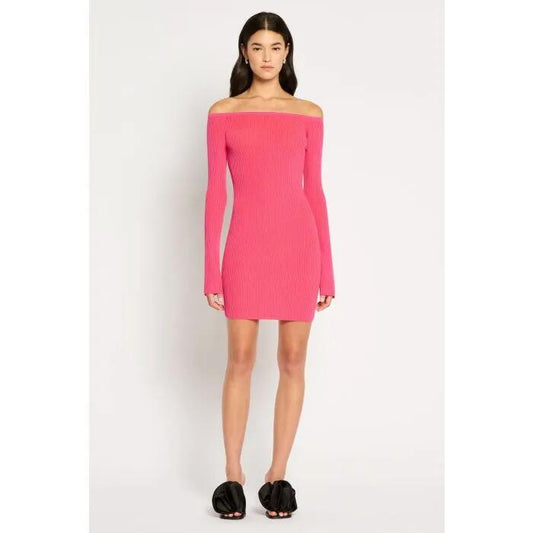 Image of Dresses. Productname: Sugar Pill Knit Dress in DAWN PINK colour by brand - sass and bide