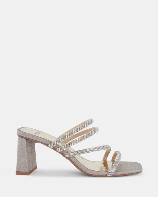 Image of Heels. Product name - Perugia Women's Evening Shoes GOLD Novo Evening in Gold colour by brand - NOVO