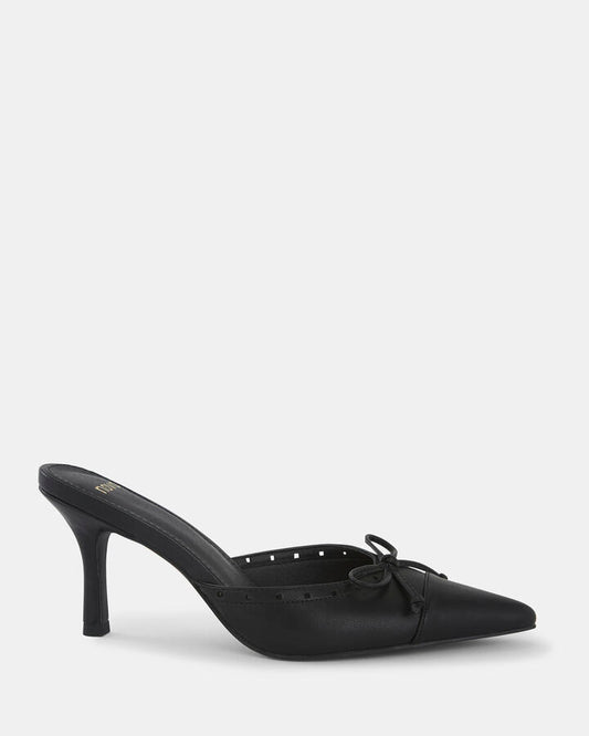 Image of Shoes. Product name - Italo Women's Court High Heel BLACK Novo Court in Black colour by brand - NOVO