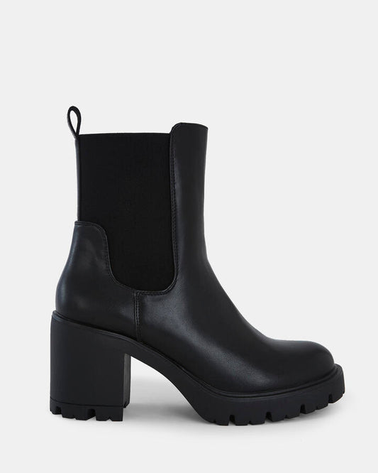 Image of Boots. Product name - Katey Women's Boot Low-Mid Heel BLACK Novo Boots in Black colour by brand - NOVO