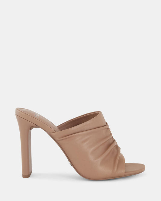 Image of Sandals. Product name - Freeza Women's Peep Toe Sand Novo Sandals in Sand colour by brand - NOVO