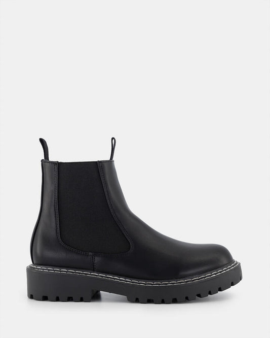 Image of Boots. Product name - Delish Women's Boot Flat BLACK Novo Boots in Black colour by brand - NOVO