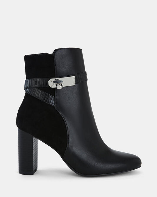Image of Boots. Product name - Kobie Women's Boot High Heel BLACK Novo Boots in Black colour by brand - NOVO