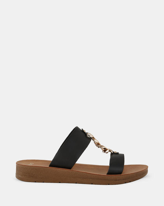Image of Sandals. Product name - Sera Women's Thongs BLACK Novo Thongs in Black colour by brand - NOVO