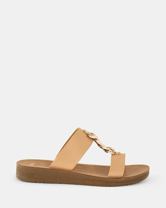 Image of Sandals. Product name - Sera Women's Thongs CAMEL Novo Thongs in Camel colour by brand - NOVO