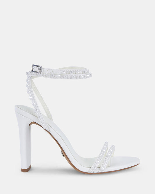 Image of Heels. Product name - Painkiller Pearl Women's Evening Shoes PEARL Novo Evening in Pearl colour by brand - NOVO