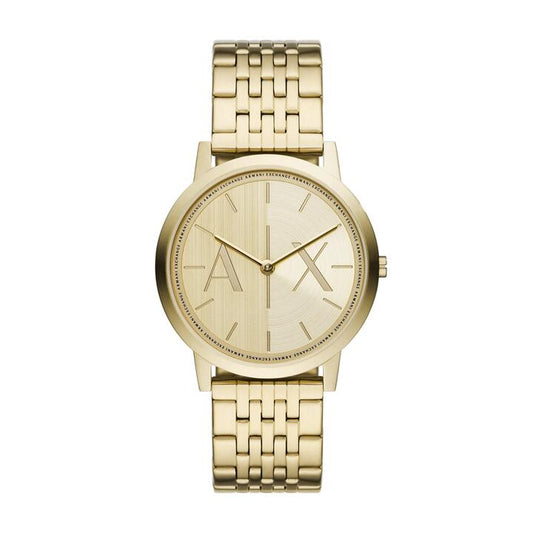Image of Watches. Productname: Armani Exchange Two-Hand Gold-Tone Stainless Steel Watch AX2871 in Watch colour by brand - Armani Exchange
