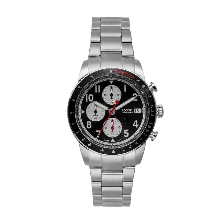 Image of Watches. Productname: Fossil Sport Tourer Chronograph Stainless Steel Watch FS6045 in Watch colour by brand - Fossil