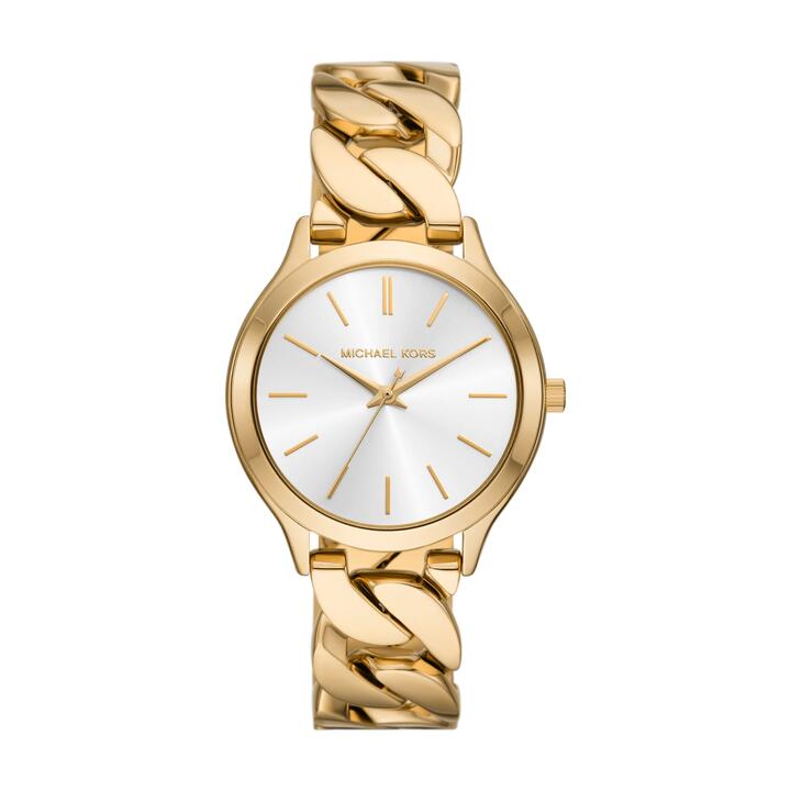 Image of Watches. Productname: Michael Kors Runway Three-Hand Gold-Tone Stainless Steel Watch MK7472 in Watch colour by brand - Michael Kors