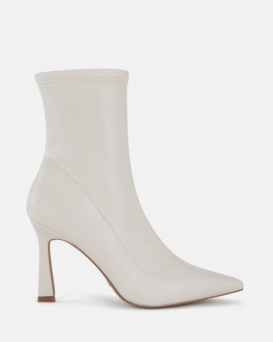 Image of Boots. Product name - Kroc Women's Boot High Heel CREAM Novo Boots in Cream colour by brand - NOVO