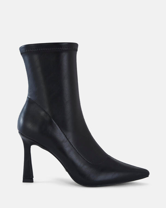 Image of Boots. Product name - Kroc Women's Boot High Heel BLACK Novo Boots in Black colour by brand - NOVO