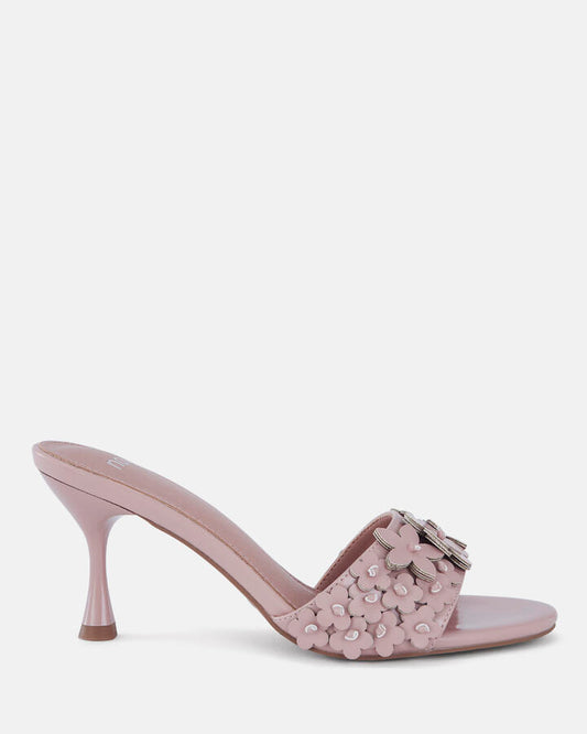 Image of Sandals. Product name - Yearning Women's Fast Fashion PEACH Novo Sandals in Peach colour by brand - NOVO