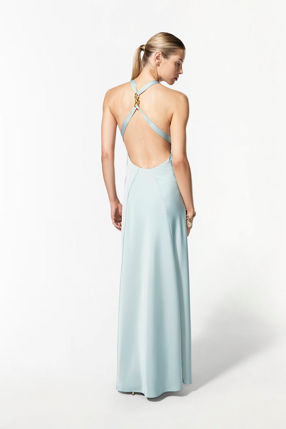 Charmed Cowl Slip Dress (Minted Sage)