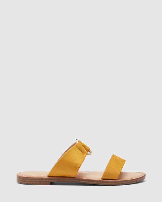 Image of Sandals. Product name - Stephie Women's Thongs Marigold Novo Thongs in Marigold colour by brand - NOVO