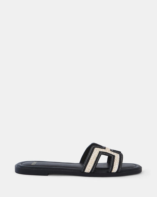 Image of Sandals. Product name - Sachie Women's Thongs RAFFIA Novo Thongs in Raffia colour by brand - NOVO