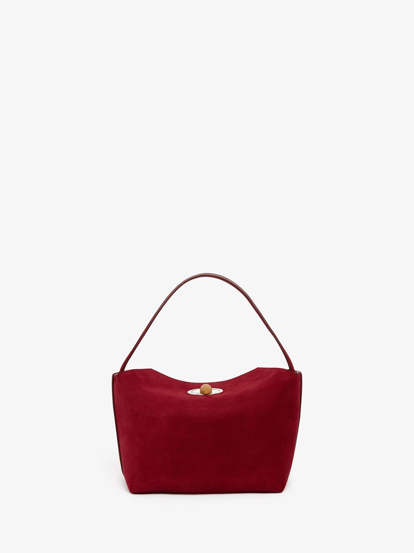 CHRISTOPHER ESBER Turnlock Suede Mini Bag (Wine)